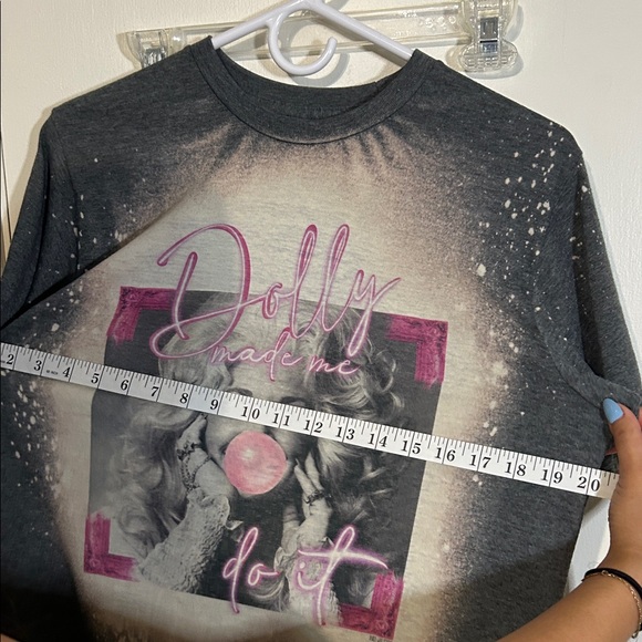 Trendy Boutique Gray and Pink Graphic Tee - Picture 2 of 2